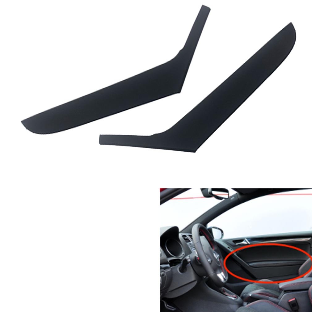 Interior Door Pull Handle Cover For VW Golf Mk6 09-13 2DR