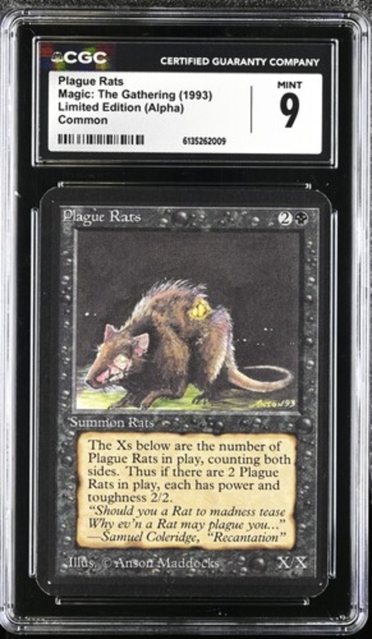 Plague Rats, Alpha Mtg. CGC 9 Mint!