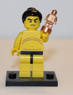 Series 3 Collectible Lego Minifigure COL043 Sumo Wrestler 100% complete!