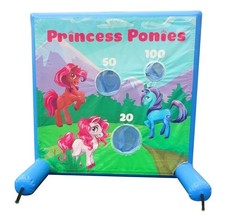 Interactive Sealed Inflatable Air Frame Game Princess Ponies Kids Party Carnival