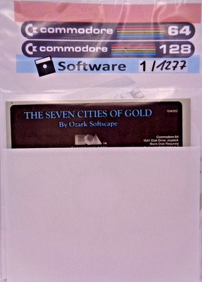 COMMODORE 64/128 -- THE SEVEN CITIES OF GOLD  (ELECTRONIC ARTS - DISK)