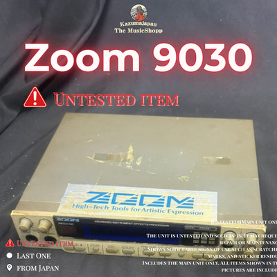Zoom 9030 Advanced Instrument Effects Processor Untested