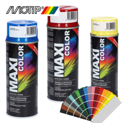 RAL Sprühlack Lackspray Sprühdose Spray Spraydose Maxi Color Farbe Motip 400 ml