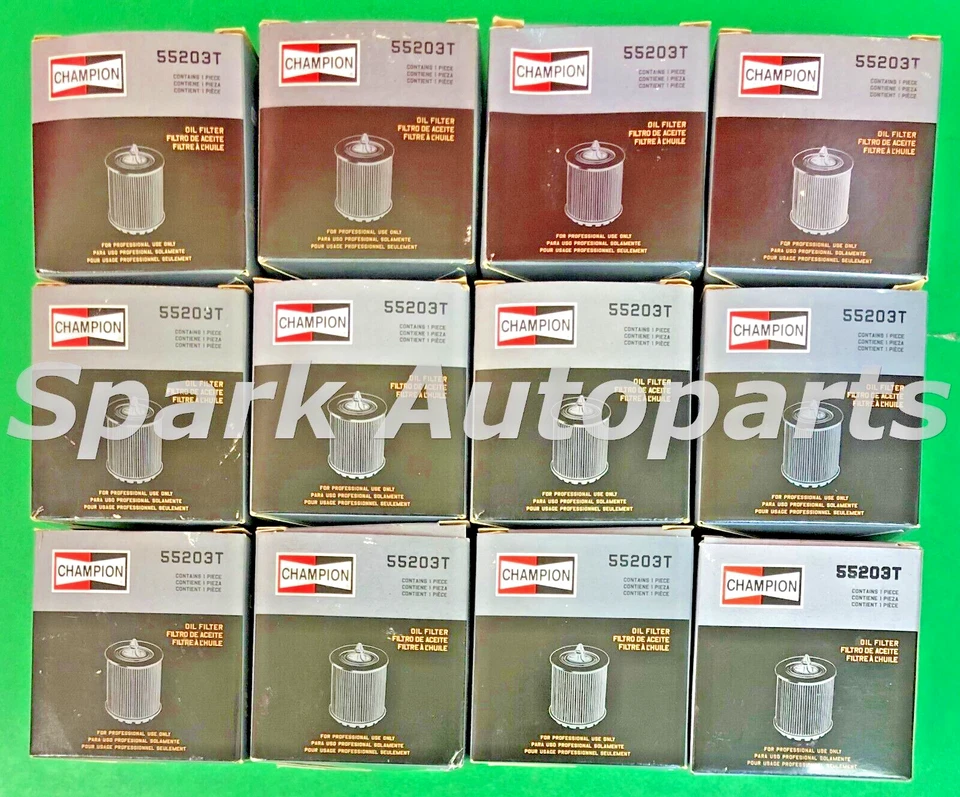 Nuevo estuche de 12 filtros de aceite de motor CHAMPION 55203T para MAZDA, MERCURY, CH9641 Foto 3 de 3