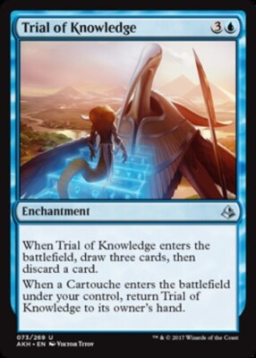 Trial of Knowledge Light Play, English Magic the Gathering MTG Amonkhet