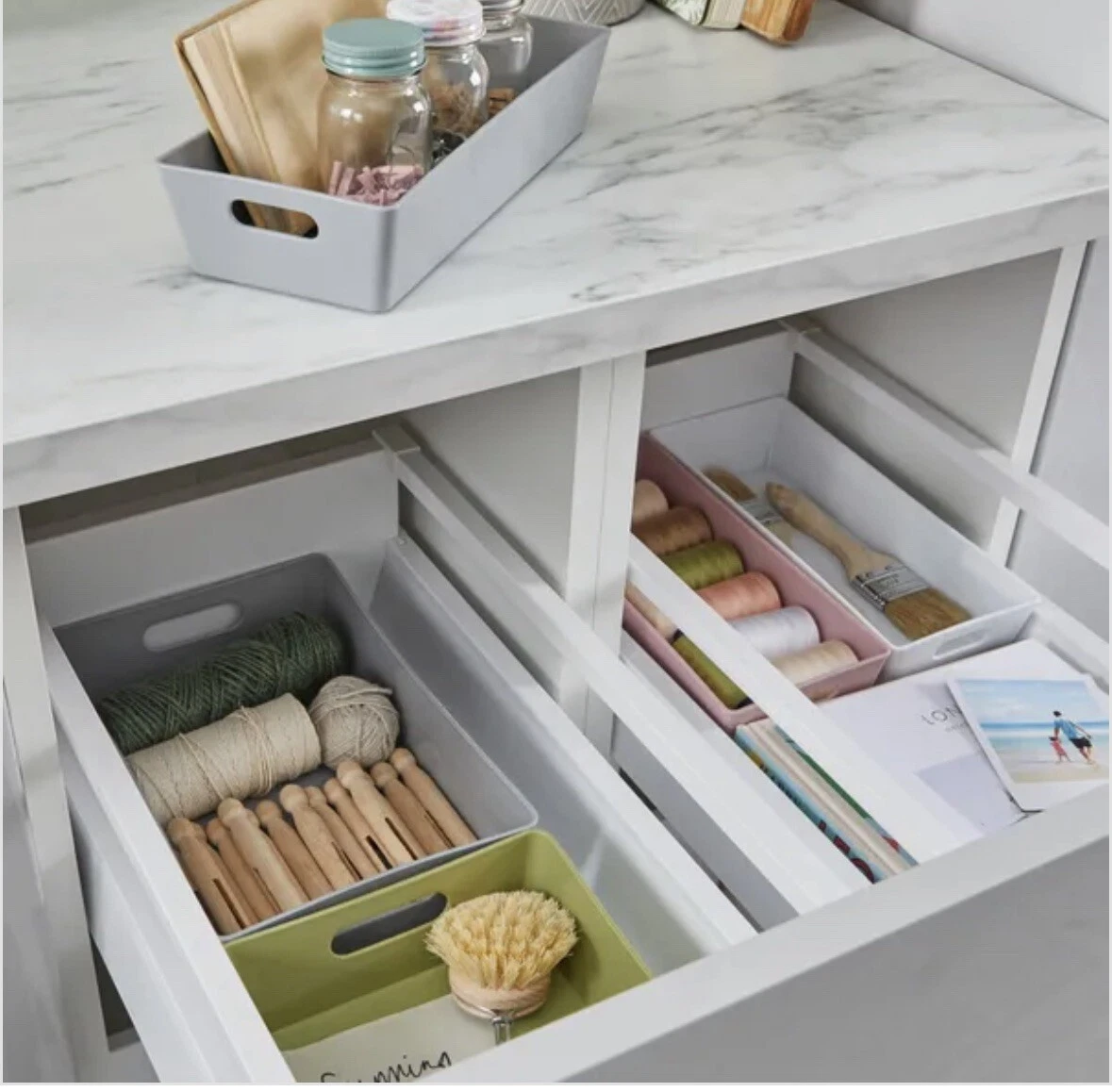 Wham Studio Basket Office 4.01 Mrs Hinch Bathroom Kitchen Home
