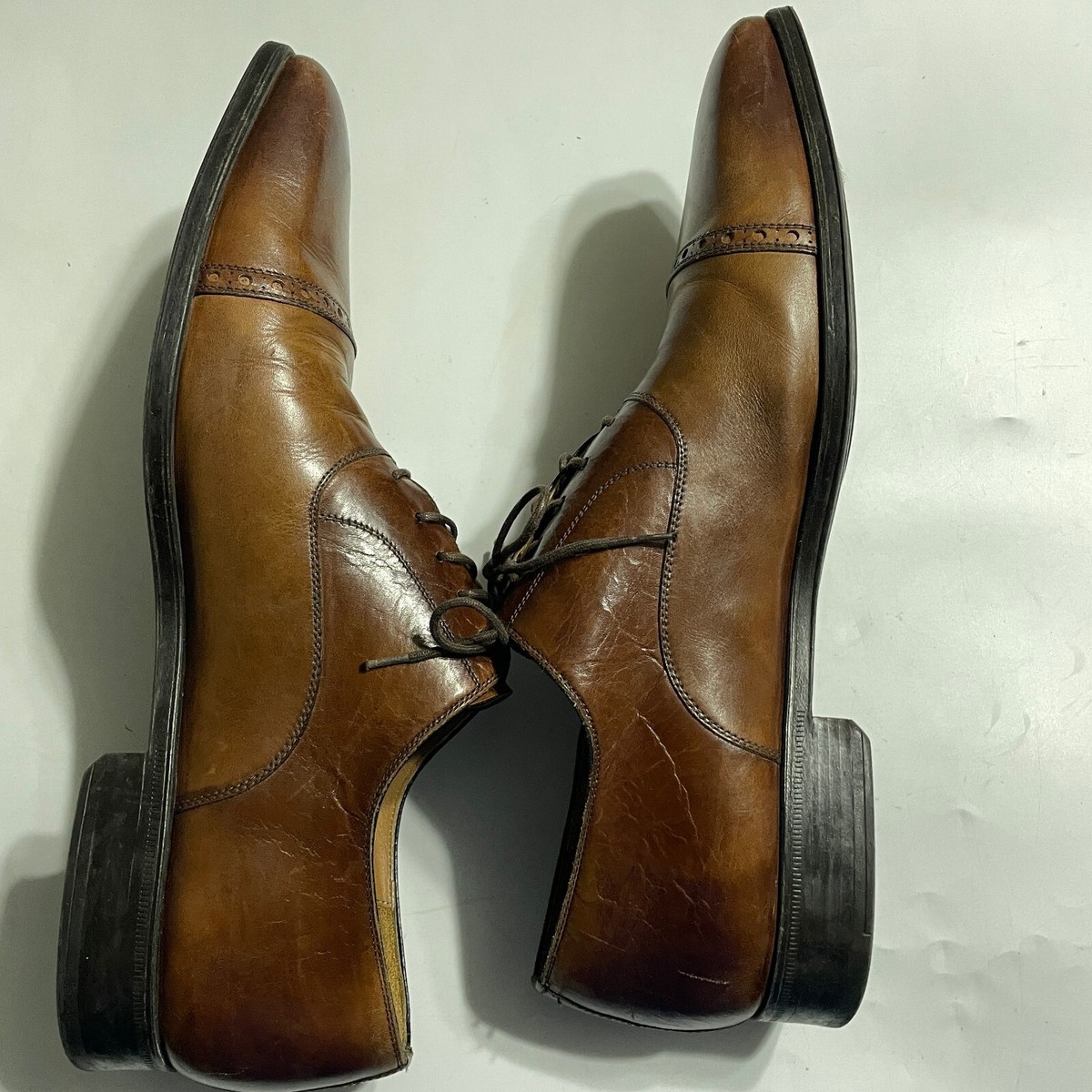 Magnanni Segovia Cap Toe Oxford Brown Leather Size 11.5 M  display picture 3