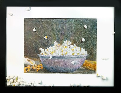 Popcorn - Framed 16'' x 12''