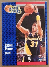 1991-92 Fleer League Leaders #226 Reggie Miller Indiana Pacers