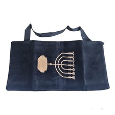 Shofar black Velvet Bag Carry Ram Horn Israel Embroidered 40cm Carrying handle