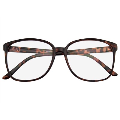 Large Oversized Geek Fashion Glasses Clear Lens Thin Frame Nerd Glasses 