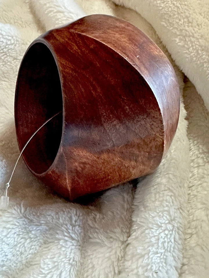 Brazalete brazalete de madera vintage Monees Gerda Lynggaard marrón usado Foto 4 de 4