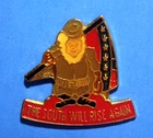 THE SOUTH WILL RISE AGAIN - SOUTHERN STATES ARMY - CIVIL WAR - VINTAGE LAPEL PIN