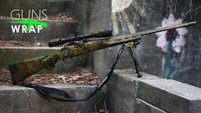 Camouflage Guns Wrap Skins Premium Vinyl Sticker Matte Rifle Pre-cut Flecktarn-6