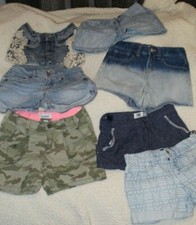 7 Pair Old Navy, Justice, Imperial size 10 Girls shorts