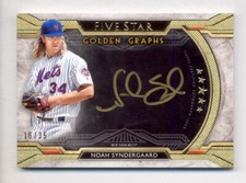 NOAH SYNDERGAARD THOR 2018 FIVE STAR GOLDEN GRAPHS GOLD INK AUTOGRAPH AUTO 16/35