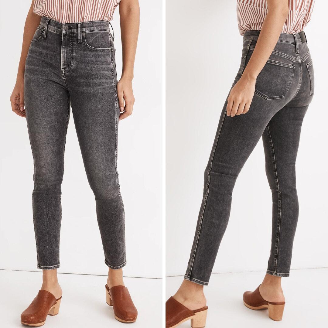 Madewell High-Rise Skinny Crop Jeans 10 Inch Oakwood Wash Size 26