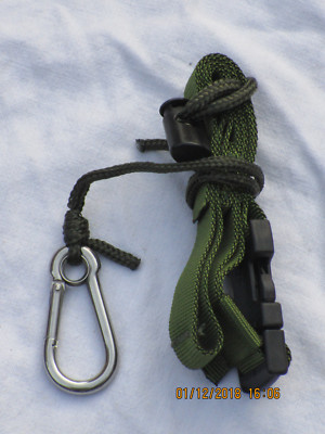 2x Loop Strap Safety,IRR, Fangschnur mit Karabiner, 1 Paar, 