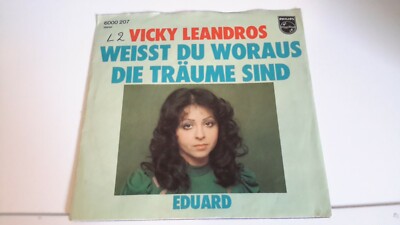 SINGLE VICKY LEANDROS/ WEISST DU WORAUS DIE TRAUME SIND/EDUARD  USED BUT GOOD