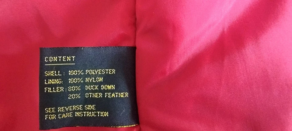 Abrigo rojo forrado de pato Fleet Street Fur Foto 3 de 4