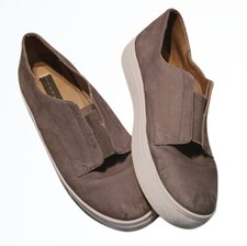 Steven by Steven Madden Garnet Grey Nubuck Leather Sneakers Size 10
