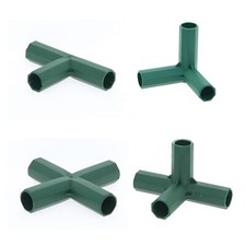 1/4Pcs 16mm Garden Plant Awning Joints Connector Frame Greenhouse Bracket Part