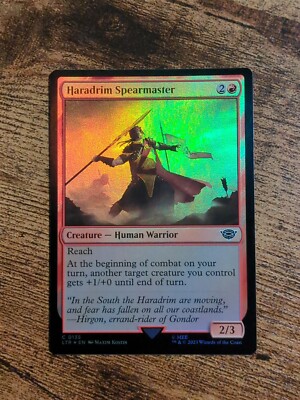 Magic The Gathering Haradrim Spearmaster C 0135 Foil NM EN Der Herr Der Ringe 