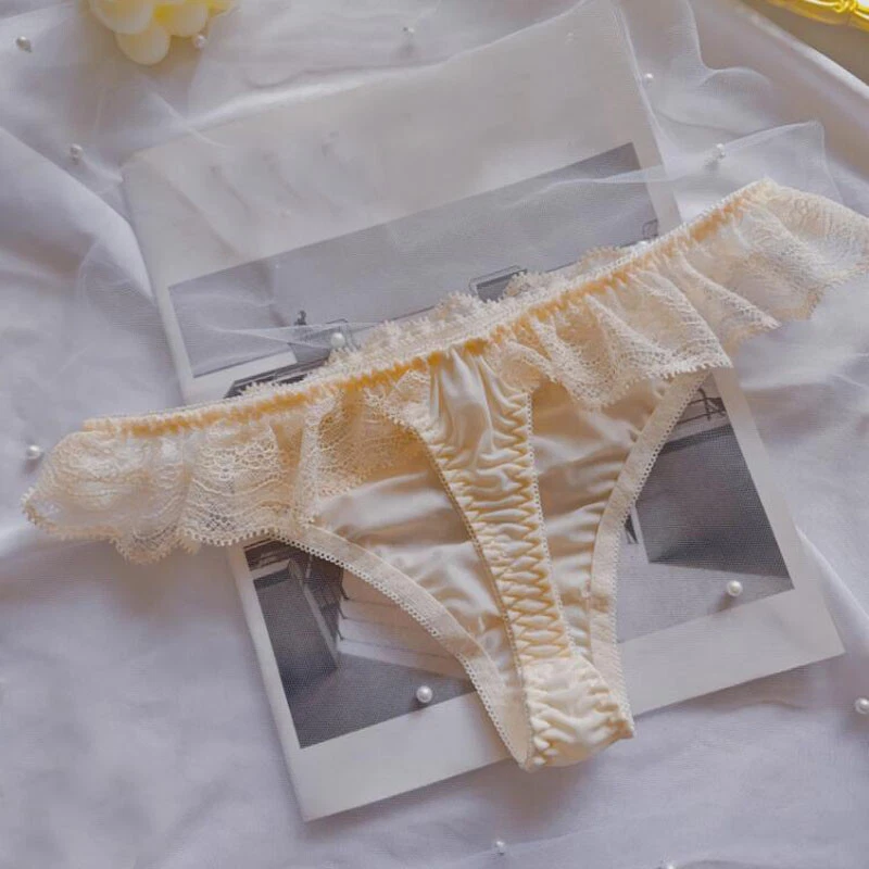 Lindo Sexy Ropa Interior Sexy Tanga Bragas Lazo Dulce Japonés Lolita Niñas Espalda en T Foto 3 de 4