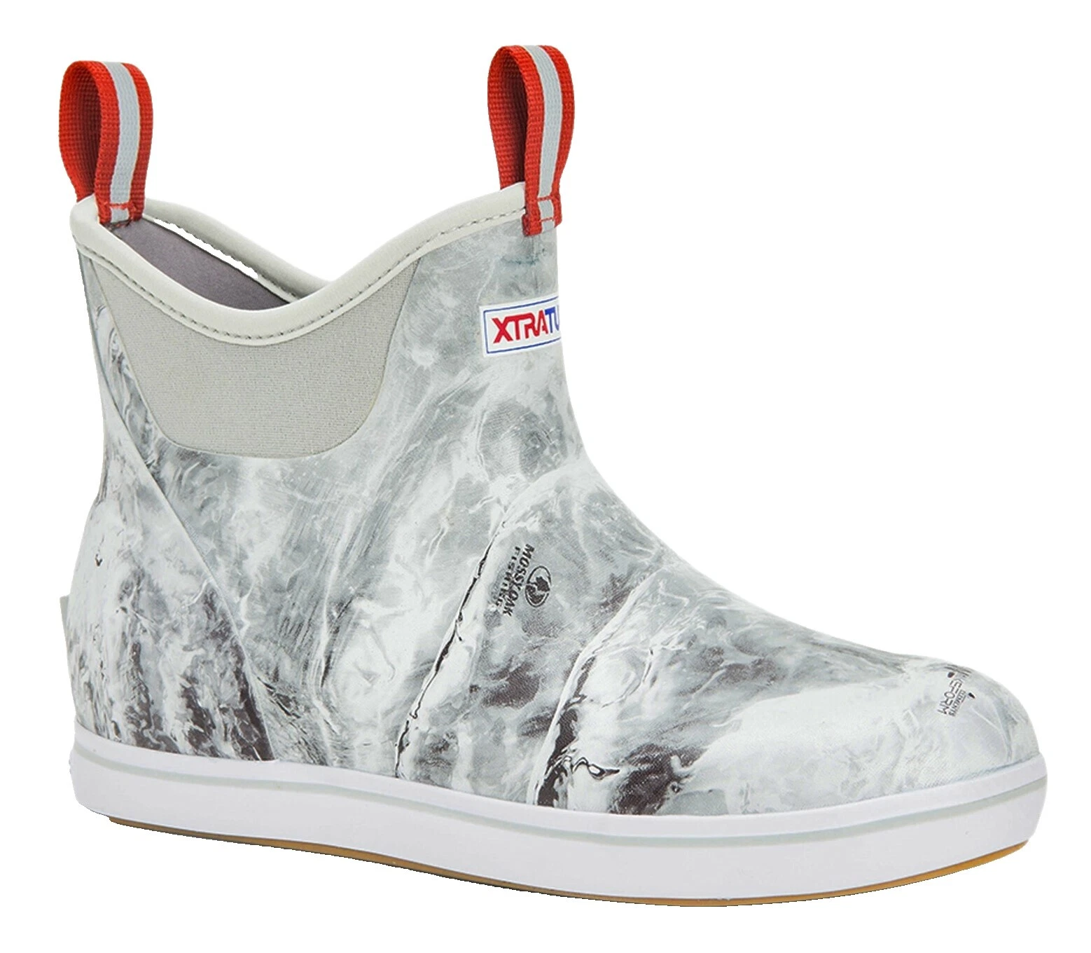 Botas superiores de goma blanca para hombre