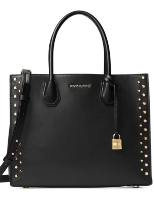 New Michael Kors Studio Mercer gold Studded Large Convertible