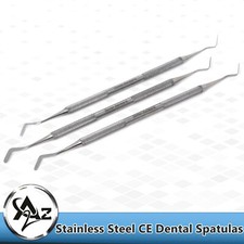 Dental Plastic Amalgam Composite Filling Double Ended New Instruments Set of 3