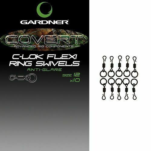 Gardner Tackle Covert C- Lok Flexi Ring Swivels -