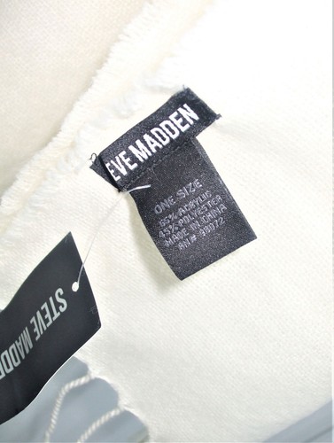 Steve Madden Decke Schal mit Fransen Detail kuschelig warm Winter - elfenbein/weiß $ 42 - Bild 6 von 9