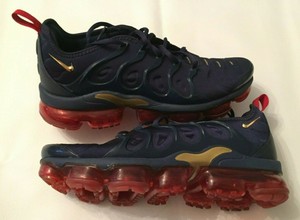 vapormax plus midnight navy metallic gold