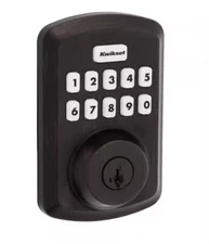 Kwikset Powerbolt 250 Venetian Bronze Electronic Deadbolt Lock Keyless Entry