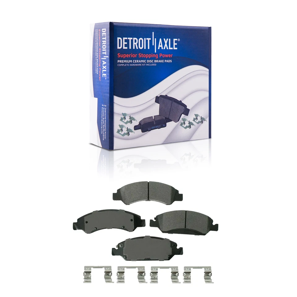 Front Drilled Rotors Brake Caliper Pads for Suburban Tahoe Silverado Sierra 1500 - Image 4 of 4