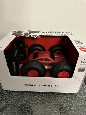 Merchsource The Black Series Radio Controlled Flip Stunt Rally Car - Red/White