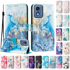 For Motorola Moto G Power/G Stylus/ 2024 2023 Leather Pattern Wallet Case Cover