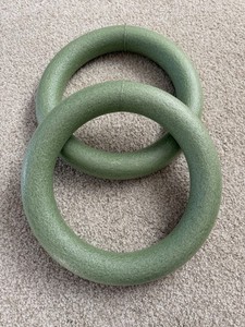 Floral Foam 12” rings (lot of 2) green color