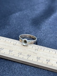 Sterling Silver Ring Setting 2.6 Grams Size 8.5 Vintage Estate Find