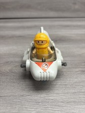 Vintage Playworld Lil Playmates Space Station Astronaut Red Figure Spaceship