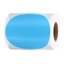 4 Inch Round Thermal Label Stickers for Business, Blue 300Pcs 