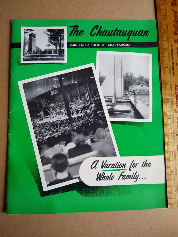 1956 The Chautauquan Magazine - Illustrated Book - New York Tourism