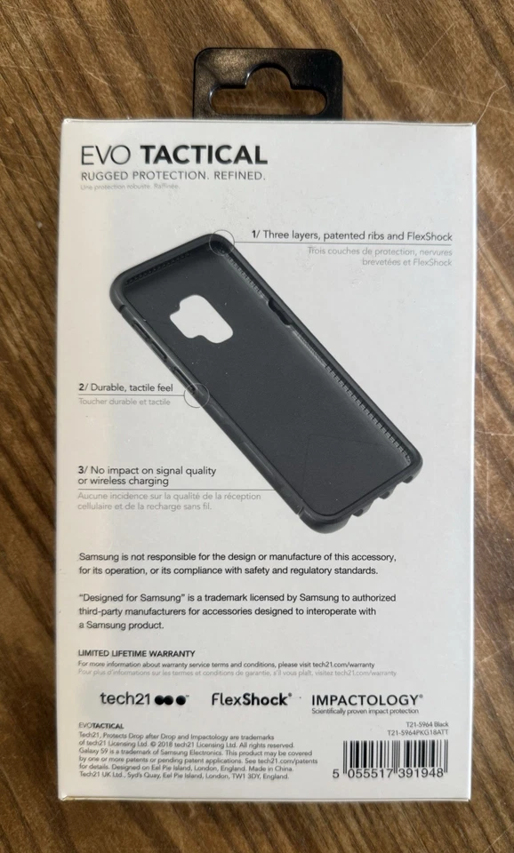 tech21 EVO Tactical for Galaxy S9 Black - A0210 - Image 2 of 4