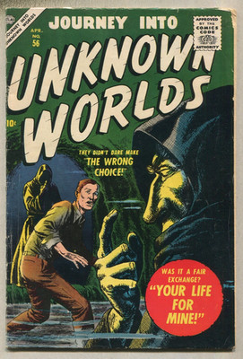 Journey Into Unknown Worlds : #56 VG/FN  Your Life For Mine  Atlas Comics SA
