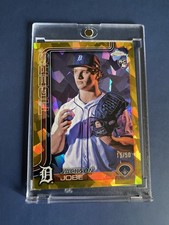 15/50 - 2025 Topps Chrome Image Variation Jackson Jobe Rookie Gold Sapphire (RC)