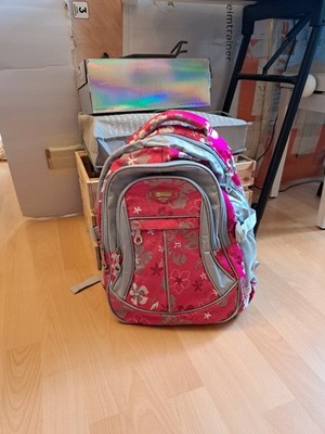  Schulrucksack, Sport, ect., Pink, Geblümt , Leichgewicht