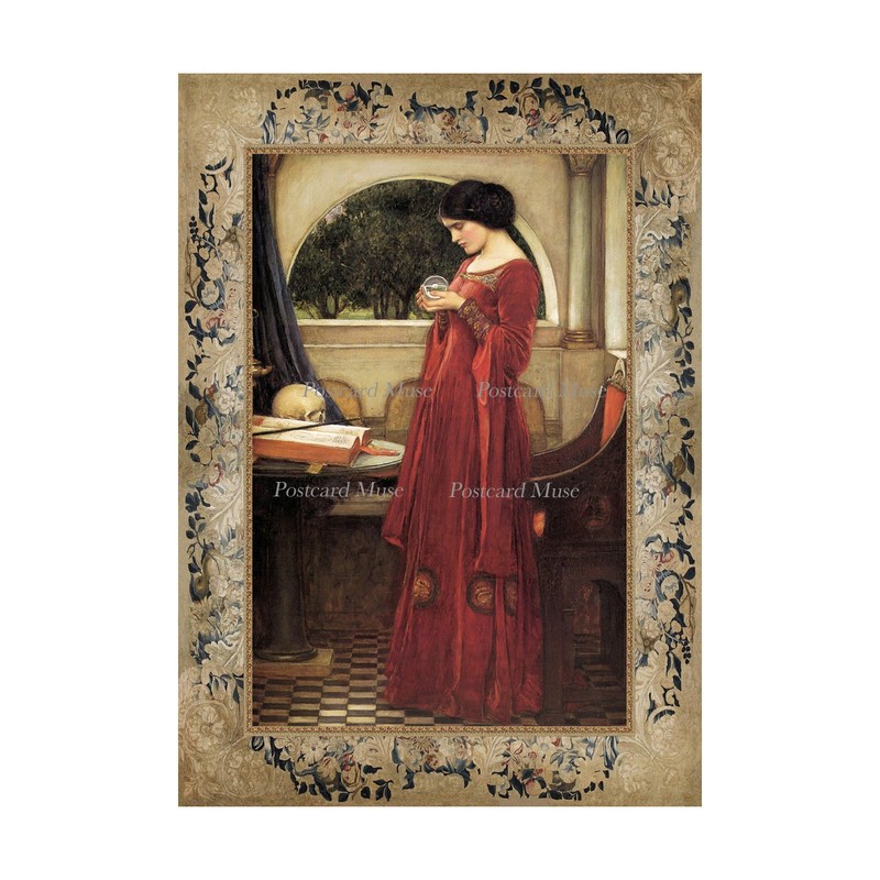 Lady With A Crystal Ball By Waterhouse Cotton Fabric Block Sewing Applique