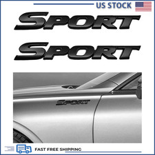 2 Pcs 3d Chrome-plated Metal Car Emblem Badge Decals Suvs Sedans Rvs Color Blac 2 Pcs 3d Chrome-plated Metal Car Emblem Badge Decals Suvs Sedans Rvs Color Blac