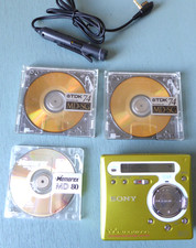 Sony MZ-R700 MiniDisc Walkman MDLP Portable Recorder Player W 3 Discs Tested